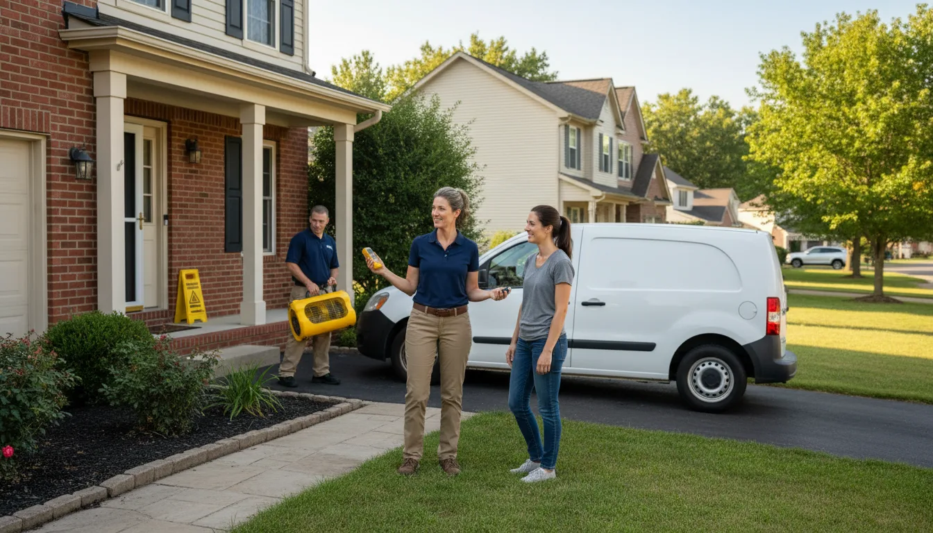Residential water damage restoration in Seven Valleys, PA